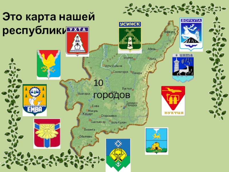 Города и районы республики коми
